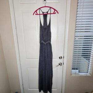 Betro Simone sleeveless summer maxi dress, grey, size medium